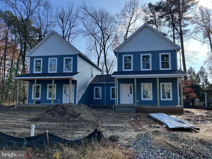 New Construction Alert! Last two beautiful 3BR, 2.5 bath duplexes under construction on Striper Run in Watermans Estates. Nice open 1st floor layout with living, dining & kitchen areas, powder room and separate laundry room. Luxury vinyl plank flooring on 1st and 2nd floors, quartz counter tops and stainless appliances are included. Upstairs, there's a primary suite with walk-in closet, full bath, two more spacious bedrooms and another full bath. The 7' x 23' storage room with overhead door provides lots of space for toys and tools. Out back there's a concrete patio and 6 ft vinyl privacy fence. Watermans Estates is an attractive community in the heart of Rock Hall. Walkable or bike-able to restaurants, marinas and shops the location offers easy access to Rock Hall's many festivals and fun events.