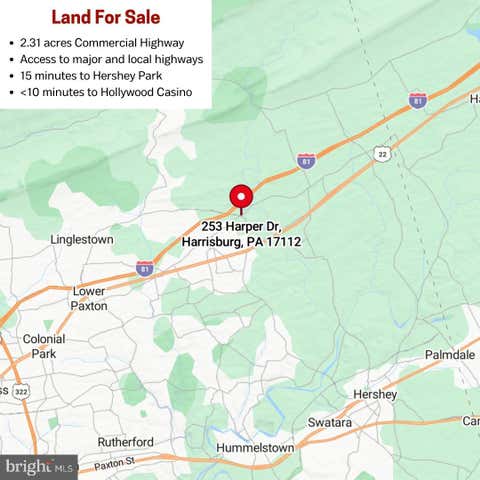 Vacant Land For Sale - 253 Harper Drive<br/> HARRISBURG, PA 17112