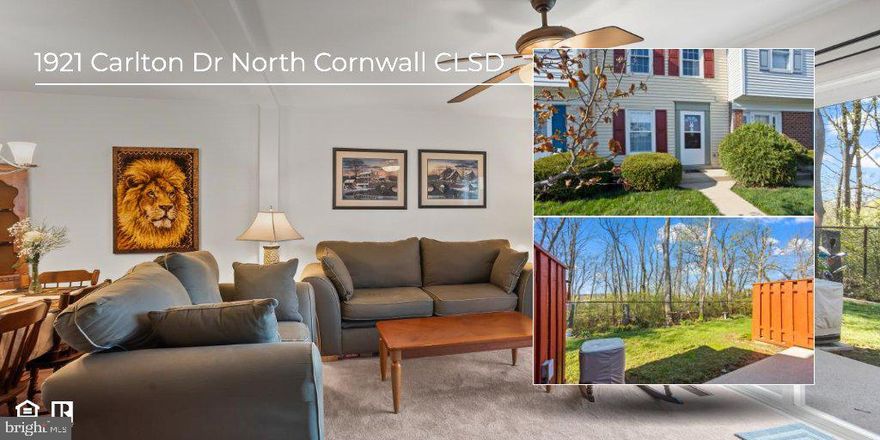 EXCEEDS EXPECTATIONS! If two bedrooms will do, this charming townhome might be your perfect match. Bright eat-in kitchen with white cabinetry. Major appliances convey including washer and dryer. Move-in ready. The open-concept main level features a welcoming family room and formal dining area. Upstairs, two very spacious bedrooms w abundant closets. Full bath centered between both. Peaceful patio secluded by a small wooded area inviting nature to your oasis. Enjoy morning coffee and relaxing evenings. Recent patio doors. Updated flooring. Energy-efficient with gas heat and central air. Full basement offers room to expand or just use as a hobby shop. This home has been lightly lived in as a second residence and it shows. Remarkably clean, well-cared for, and packed with potential. From the welcoming layout to the tranquil setting out back, this one is definitely one to see. $85 monthly fee covers snow, mow & trash! More on community website. Really nice place to live.  Request info on HOA. Easy access to shopping, restaurants, medical centers, and commuter routes to Hershey, Lancaster, Harrisburg & more. Act fast, this gem is affordable and adorable. Most furniture will be sold after Buyer secured (1st option to Buyer). Start your next chapter here. Schedule your personal tour to see if this could be your home sweetest home.  Priced to sell! Quality, comfort and location. Truly stands above the rest.