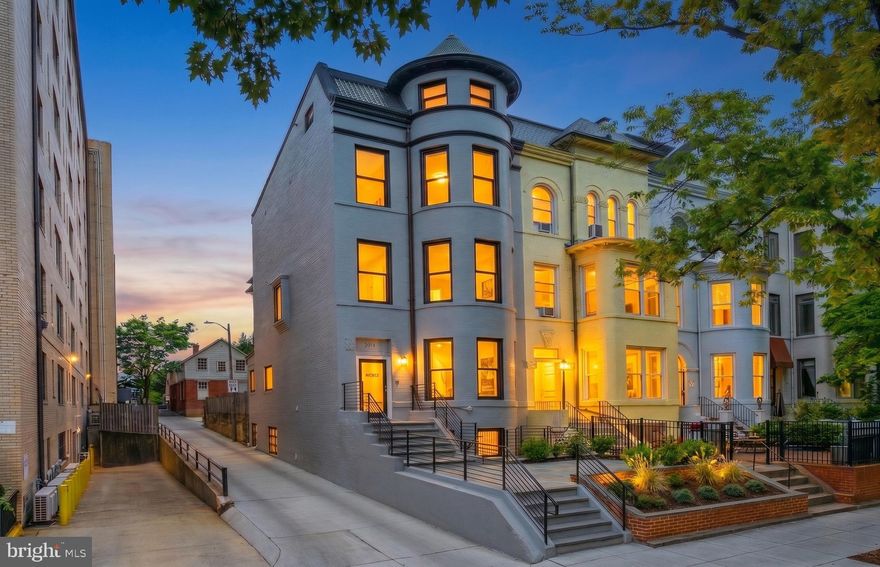 Beautifully renovated, and thoughtfully designed, 4-unit townhome in the prestigious Kalorama neighborhood of NW Washington, D.C. This turnkey property offers three well-appointed 2-bedroom, 1-bath residences, in addition to a spacious 3-bedroom, 1-bath unit on the top level. Each unit is completely move-in ready and has its own washer and dryer for convenience and privacy. This unique property offers new hardwood floors, gourmet kitchens, high ceilings, decorative fireplaces, and charming bay windows for ample natural light throughout. 2014 Connecticut Avenue is an ideal candidate for investors looking to invest in one of the most sought-after neighborhoods in the city.

Situated in the heart of Kalorama, one of Washington's most desirable and historic enclaves, this property is surrounded by tree-lined streets, embassies, and elegant architecture. Residents enjoy close proximity to Dupont Circle, Adams Morgan, Woodley Park, and Rock Creek Park, offering a vibrant mix of dining, nightlife, and outdoor recreation. With easy access to public transportation, the red line Metro, major commuter routes, and downtown DC, the location combines neighborhood tranquility with urban accessibility, making it highly attractive to tenants and investors alike.