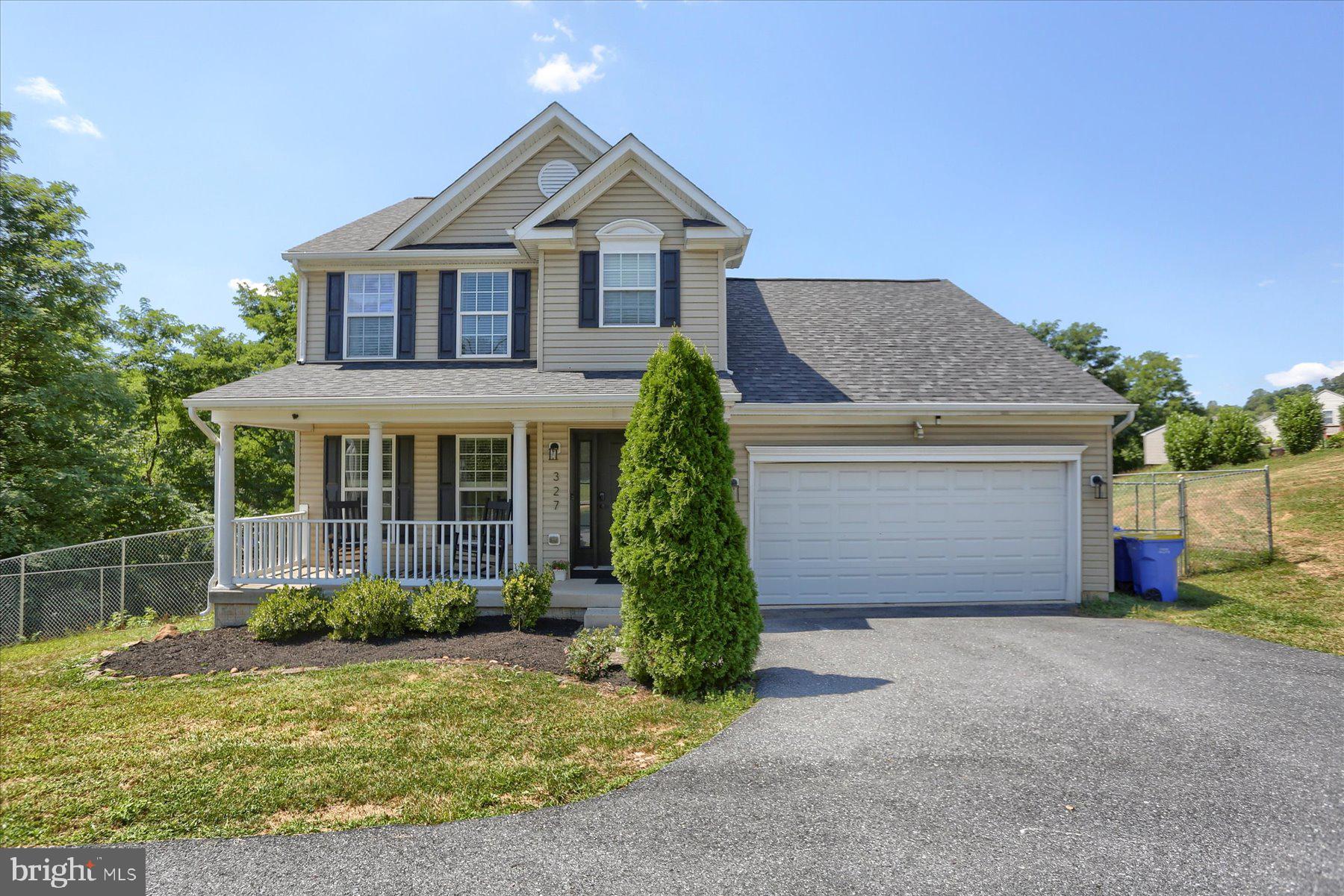 327 Shuey Rd in New Cumberland, PA is a beautifully maintained single-family home located in the sought-after Briarcliff neighborhood within the West Shore School District. This spacious residence offers four bedrooms and three and a half bathrooms, including a luxurious primary suite complete with a soaking tub and separate shower. With approximately 2,701 square feet of finished living space, the home sits on a generous 0.57-acre lot featuring a landscaped yard and a fenced-in backyard. The interior boasts a bright, open-concept layout with large windows that flood the space with natural light. The kitchen provides ample storage and prep space and flows seamlessly into the dining and family rooms. A sliding glass door in the dining area leads to a large deck, perfect for outdoor entertaining. The finished walkout basement includes a fourth bedroom, a full bath, a laundry room, and a spacious recreation area. Additional highlights include a long driveway with plenty of parking and an attached two-car garage with inside access. Conveniently located just off Route 83, the home is only 10 minutes from Camp Hill, 15 minutes from downtown Harrisburg, and a short drive to the local high school. This property offers a rare blend of comfort, charm, and convenience.