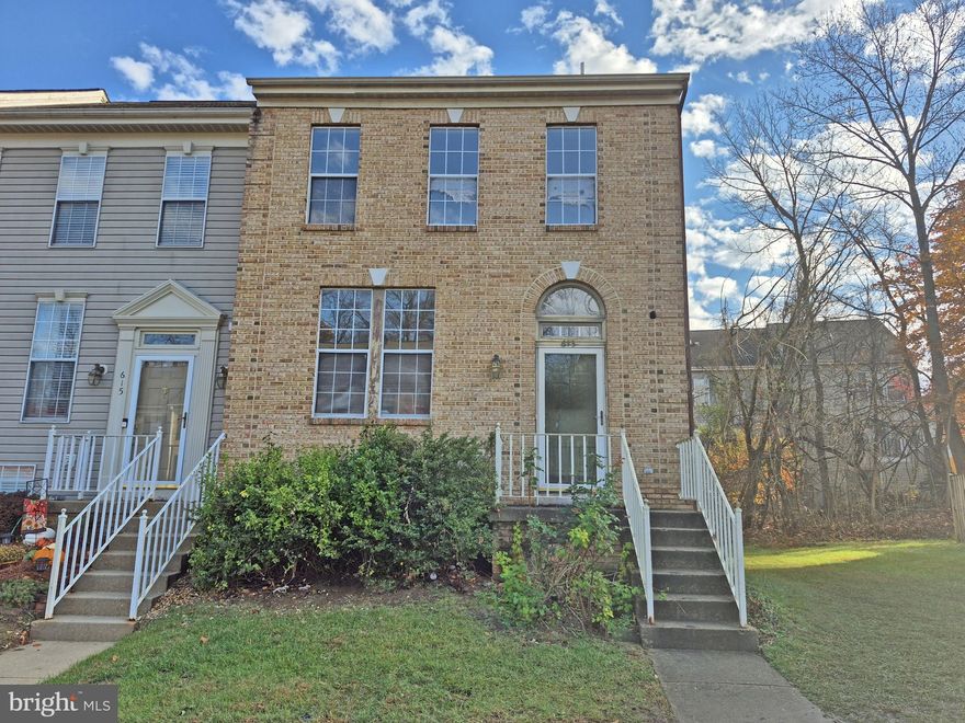 Huge brickfront townhome which features two primary bedrooms on the upper level. Two full and one half bath.  Recently rebuilt upper and lower deck overlooking great backyard. Unfinished walkout basement.  To help visualize this home’s floorplan and to highlight its potential, virtual furnishings may have been added to photos found in this listing.