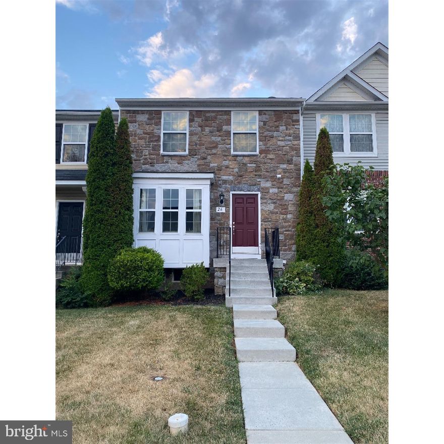 Stunning, 4  bedroom, 2 full & 2 half bath, stone townhome in pristine condition with bay window, fireplace, and maintenance-free yard. The luxurious master suite features a custom walk-in closet and on-suite with soaking tub and separate shower. The main floor is ideal for open-concept living. You’ll love the brand-new carpet, LVP flooring, fresh paint, and the updated kitchen with newer appliances and custom tile backsplash. The lower level has a large walkout basement with patio, 4th bedroom or large private office, half bath, & a finished laundry room with energy-efficient washer/dryer. Conveniently located in the sought-after Shenandoah Springs neighborhood on a peaceful, cul-du-sac-style road with two designated parking spots directly in front of house. Plus easy access to Rt. 9 for commuting and plenty of local stores/restaurants just a few minutes away. Move-in ready with all window treatments, furniture, and appliances conveying-don’t miss this opportunity!