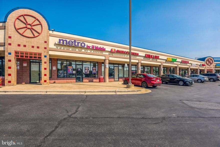 Great Investment Opportunity! Prime retail shopping center !   A variety of businesses are  located in this thriving fully leased shopping center.  Convenient  location at busy intersection with high traffic volume.  Adjacent to NASA Goddard ..Gross rentable area estimated to be 24,348 sq ft.