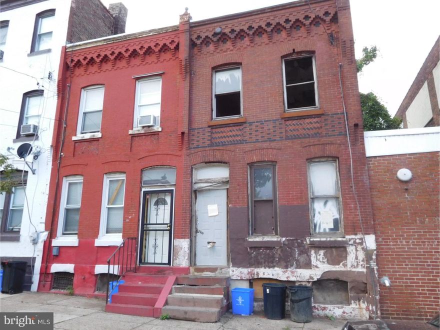 North  Philly 3 bedroom house is in need of full rehab,  and in Shell condition.Tax sale property, only title review is available. All offers will be presented. $2000 deposit and proof of funds will be required, AS IS addendum and buyer is responsible for u/o Seller will finance this property.