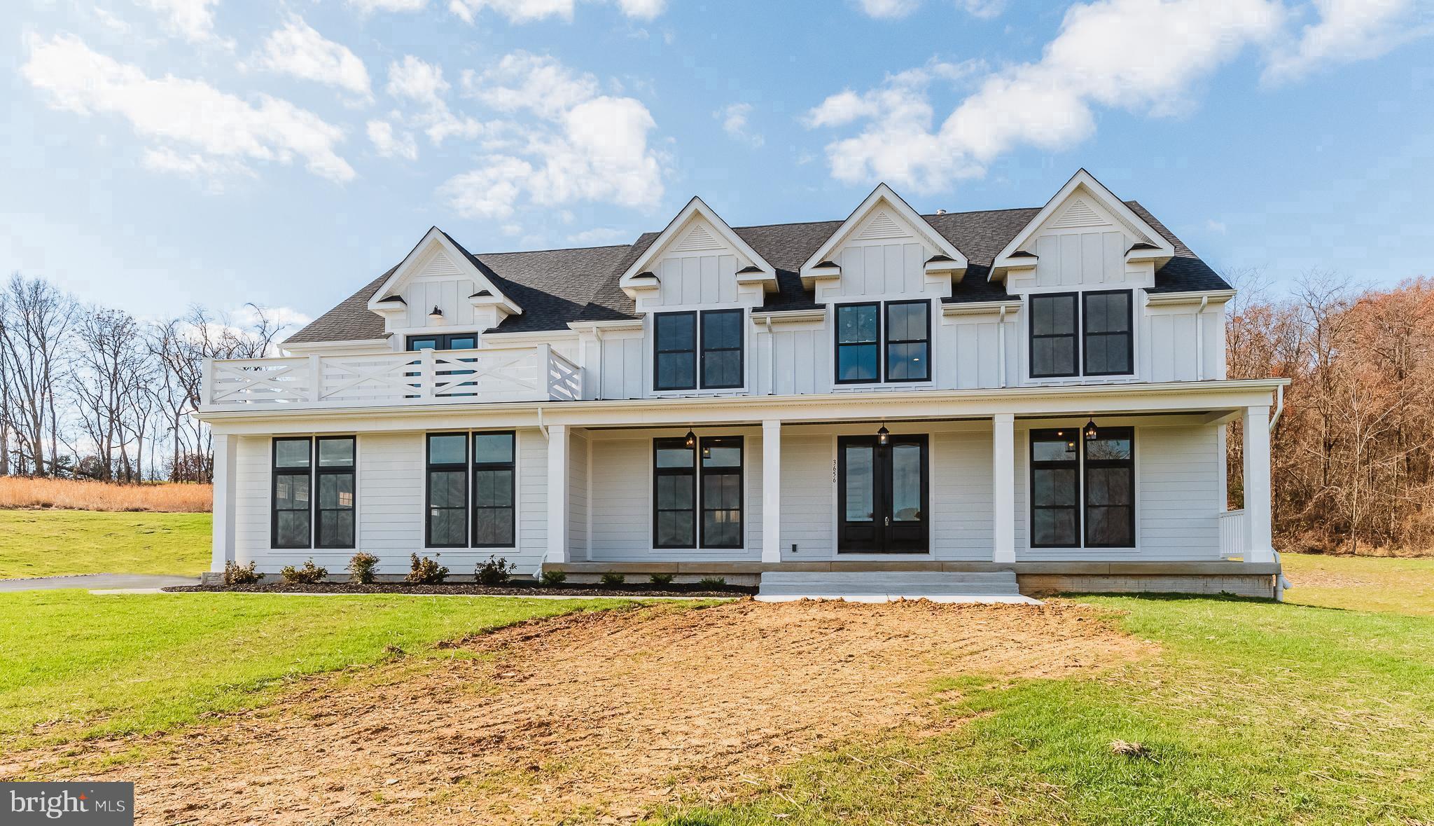 AVAILABLE FOR AUGUST MOVE-IN on Beautiful 2 acre homesite with Panoramic Views ! Greenspring Homes Adams 3 Farmhouse Model with designer selected luxury upgrades throughout ! ***DON'T MISS THE BUILDER SPECIAL "AUGUST SUMMER SAVINGS" FOR A LIMITED TIME Choose $ 20,000 in FREE OPTIONS or $ 10,000 CASH at Closing or 2/1 Interest Rate Buydown (Builder will pay to buy your rate down 2% first year & 1% second year) - (see flier)***. Gourmet A "Chefs Dream" Kitchen with all the perks including large Walk-in Pantry. Spacious Breakfast Room w/triple slider, Mudroom with custom built-ins, Family-Great Room w/ Box Coffered Ceiling & Gas FP. Formal Dining Room, Main Floor Office & Full Bath. Grand Main Staircase & 2nd convenient rear Staircase. Owners Suite w Private Deck, Luxury Bath w/2 Person WI Shower, Freestanding Soaking Tub & 2 HUGE Walk-in Closets. Convenient 2nd Floor Laundry & 4 additional Bedrooms w/upgraded baths. 3 Car Oversized side load garage with expanded parking pad & more ! There's still time to add finished rec room, theatre/fitness room, covered /screened rear porch (Photos in Listing are of a similar model home). BUY NOW & ASK ABOUT THE NO COST REFINANCE for up to 5 YEARS !