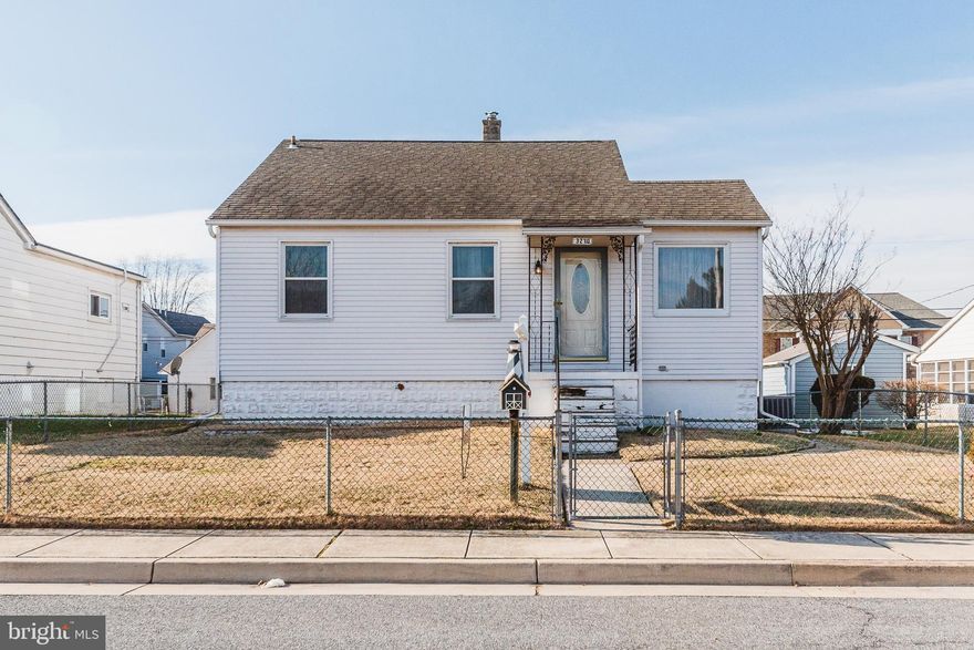 WELCOME HOME! 3 BEDROOM, 1.5 BATH CAPE COD IN DESIRED SPARROWS POINT--SPACIOUS LIVING ROOM/DINING ROOM COMBO--ENTRY LEVEL BEDROOMS--KITCHEN WITH PLENTY OF CABINET SPACE--MUD ROOM OFF KITCHEN--LARGE UPPER LEVEL BEDROOM--LOWER LEVEL FEATURES FAMILY ROOM, 2ND KITCHEN, HALF BATH AND LAUNDRY AREA--FULLY FENCED LARGE YARD AND SO MUCH MORE!