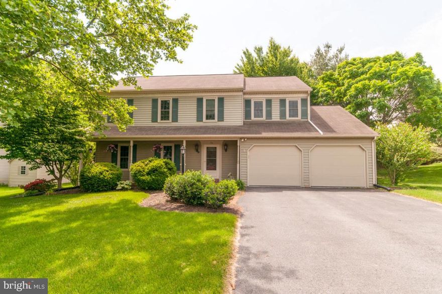 Large 4 bedroom home in Conestoga Valley with oversized 2 car garage. Eat-in kitchen with island, updated counters and breakfast area. Laundry room on first floor and high-efficiency replacement windows. Cathedral ceiling in family room and master bedroom. Spacious sunroom with skylights leads to multi-level composite deck in rear.