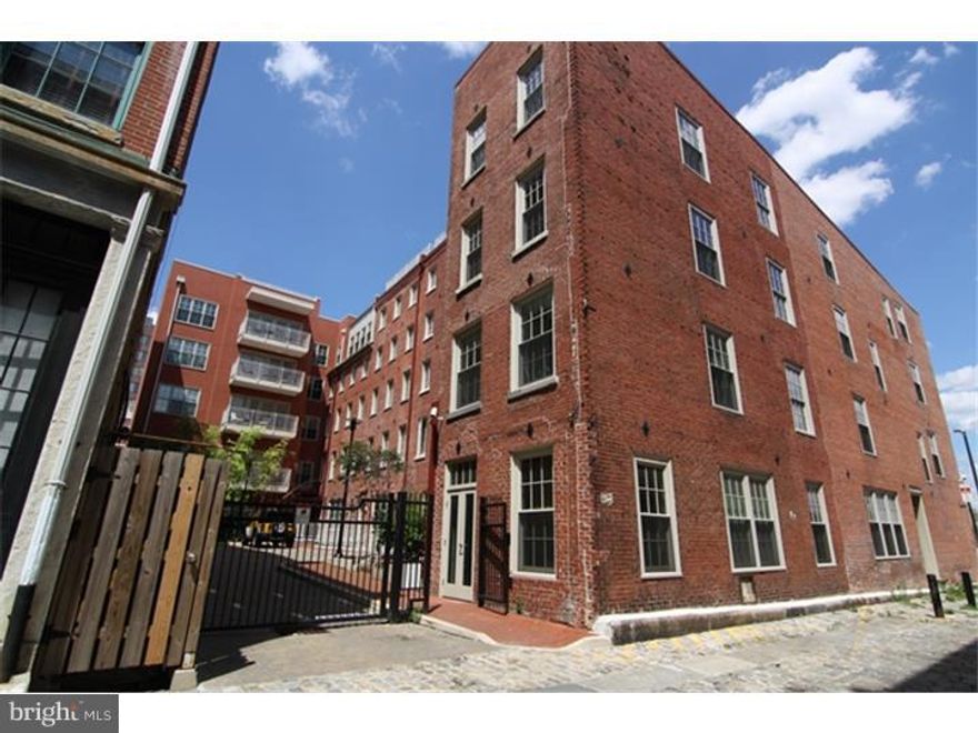 2 Bedroom 2 Full Bath, close to 1500 sq feet unit available at Old City's Mercantile Building. Terrific location with courtyard entrance! Just steps from the best restaurants, shops, and nightlife the city has to offer plus super close to the nearest subway stop. Apartment has hardwood floors in living space, fabulous natural sunlight and fantastic views of the river! Large excellent kitchen with GE Profile stainless steel appliances, tons of cabinets, granite countertops, under-mounted sink, and BOSCH washer/dryer in unit. Great size bedrooms and master suite with HUGE walk-in closet and ensuite master bathroom with Shower stall and separate tub. Rent includes cooking gas and cold water as well as a storage unit in the basement and GYM in the building. Discounted parking available for $195/month at nearby garage. Pet Friendly Building.