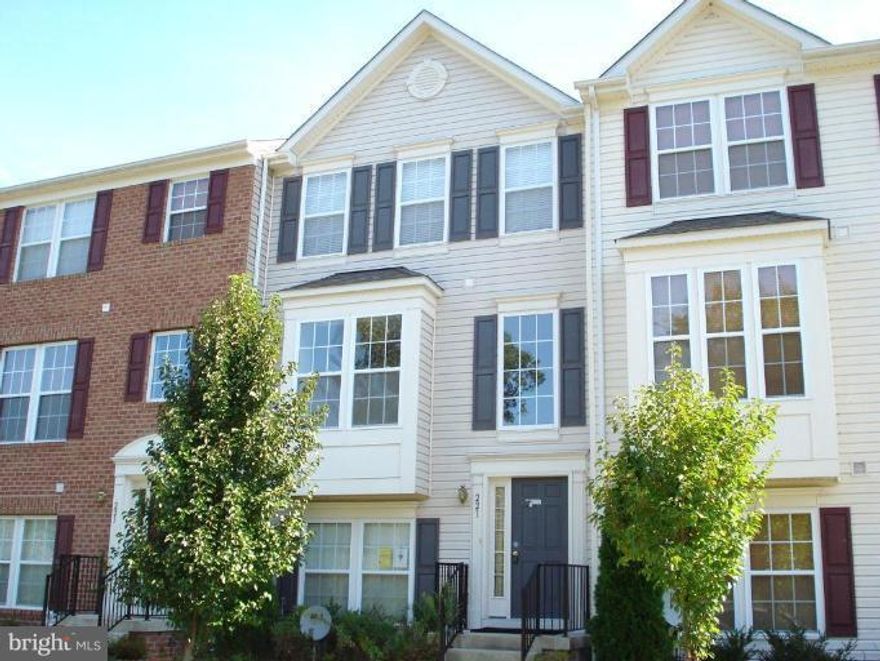 What a DEAL!!  Move-in ready! Immaculate! Bright, spacious town home w 1920 sq ft,  hardwood floors, new carpet,, kitchen island, 42" cabinets, luxury Master w  walk-in, rear deck,  2 car garage, very open floor plan. No city income or property taxes, waterfront neighborhood with over 45 acres  with woods, trails, pier, and fields; less than 10 minute commute to APG, 5 minutes to I-95