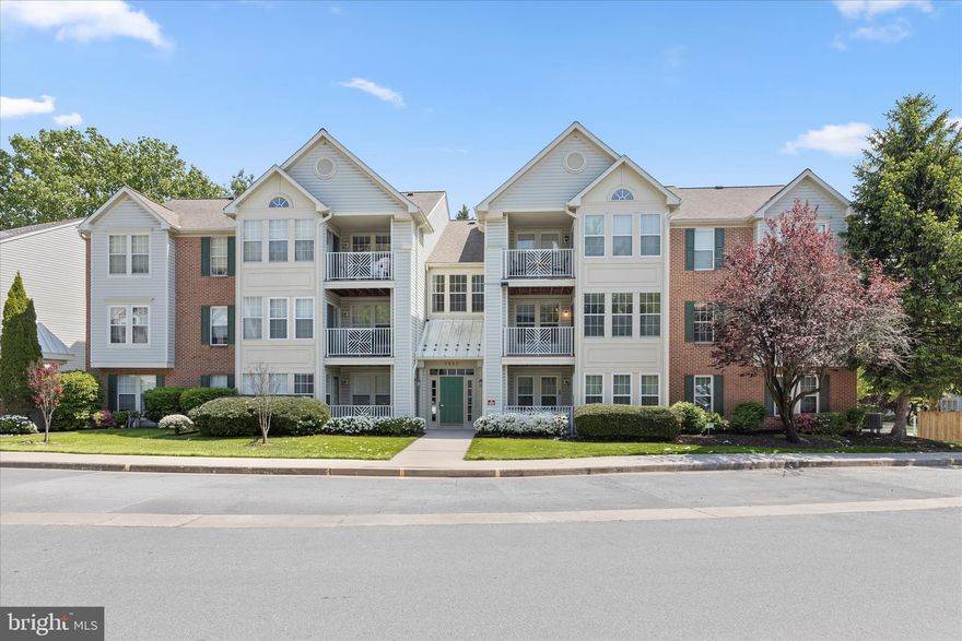 Welcome to this two bedroom, two bathroom condominium located on the second level of a secure building in the desirable Garden At McDonough community of Owings Mills. This corner unit features an abundance of natural light complemented by a neutral color theme. The open concept living and dining rooms offer multiple ways to configure the space, with access outside to a balcony. The kitchen includes a pantry and even space for a small breakfast table. The primary bedroom suite boasts a walk-in closet and a private en-suite bathroom with a tub shower. Located on the other end of the unit is the second bedroom and a second bathroom with a walk-in shower. Completing the unit is a laundry room. Conveniently located near major commuter routes including I-695, I-795, and I-83, this home offers easy access to a wide variety of shopping, dining, and entertainment options. Some images have been virtually staged.