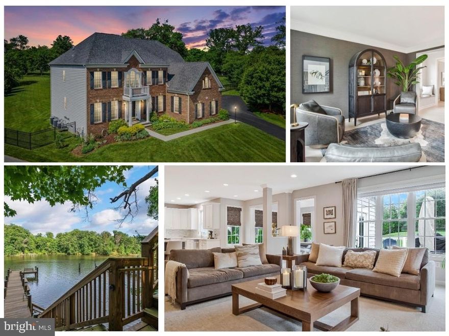 Discover your dream home in the coveted Homeport Farm, a premier waterfront community just outside historic Annapolis. This elegant colonial-style residence blends timeless architecture with modern comforts, offering a lifestyle of both sophistication and ease.

Enjoy the best of Annapolis—the boutique shops, fine dining, and direct access to the Chesapeake Bay—while benefiting from a prime location midway between Baltimore and Washington, D.C. The Homeport Farm community enhances daily living with its wealth of amenities, including a community dock, kayak storage, and scenic walking trails that highlight the serene waterfront setting.

As you arrive, you’ll be captivated by the home’s curb appeal. Nestled on a quiet cul-de-sac, the stately brick elevation, mature landscaping, and inviting presence set the tone immediately. Inside, a dramatic two-story foyer drenched in natural sunlight welcomes you, accented by custom millwork and shadowbox detailing.

The study is thoughtfully positioned off the foyer, while the formal living room impresses with designer finishes, a custom bar, and a built-in window bench that flows seamlessly into the dining room with its own refined wood trim. The gourmet kitchen is the true heart of the home—boasting an expansive center island, marble countertops, custom backsplash, and open sightlines to both the sunroom and family room. The family room’s gas fireplace offers warmth and character, while the sunroom provides direct access to the breathtaking outdoor living space and private backyard.

Upstairs, the luxurious primary suite features tray ceilings, an oversized sitting room, a spa-like en suite bath, and a massive walk-in closet. Three additional guest bedrooms are generously sized, supported by two full baths and the convenience of an upper-level laundry room.

The lower level is nearly finished, offering a spacious recreation room and flexible unfinished space currently suited for a home gym or future expansion.

This exceptional colonial is more than a home—it’s a lifestyle. With elegant design, thoughtful amenities, and a picturesque community backdrop, it represents luxury living at its finest.