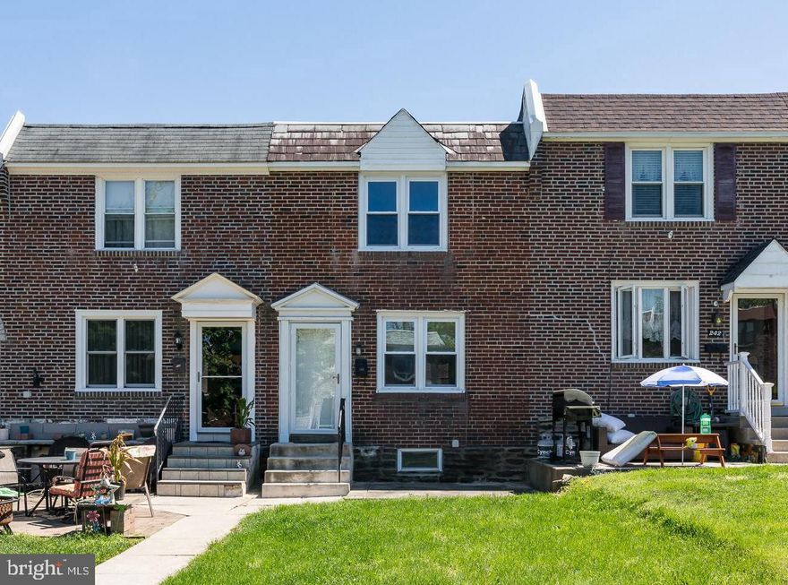 Welcome to this beautifully renovated three bedroom one full bath townhome in the Westbrook Park section of Upper Darby Township. Enter into the living room with plenty of natural light and refinished hardwood flooring throughout. The dining room has a decorative chair rail, and a large window overlooking the back. The terrific fully renovated kitchen has stainless steel appliances, granite countertop, beautiful wood cabinetry and an island extending into the dining room making the first floor a great open space for living. Walking up the staircase, the second floor features a primary bedroom with a large closet and two additional bedrooms with adequate closet space and a large full bath with  new sink, floor and toilet complete the second floor. The basement is semi-finished and has a washer/dryer hookup. There is a one car garage, with one car parking outside the garage door. Upgrades too many to name: New roof 2020, New skylight 2021, New plumbing 2022, New stack 2022, Remodeled kitchen 2022, Remodeled bathroom 2022, New concrete 2022, Resurfaced floor in basement 2022, Refinished hardwood floors 2022, New windows 2022, New paint 2022, New hot water heater 2023, Resurfaced roof 2023. Award Winning Upper Darby School District, Short walk to Westbrook Park Elementary School, Walk to the shops and restaurants on Springfield Road and Baltimore Pike, Close to all transportation, WALK TO EVERYTHING!! Close to the city of Phila & the Phila airport; Experience Westbrook Park and Upper Darby Township and Recreation, Summer Stage, New coffee shops, new breweries and new Wawa’s and a great historic area too!! Westbrook Park-It is a great place to live!