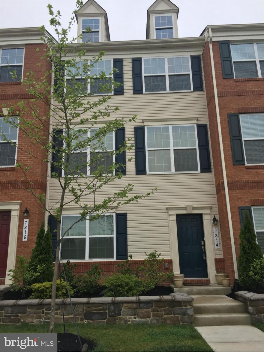 2 Car Garage Townhome. Lennar home.  Lennar is rated as # 1 Builder in the J.D. Powell Surveys. Energy Efficient Home.   Needs carpet to be replaced.  Needs garage door to be replaced.  Excellent  Howard County Public Schools.  Easy I-95 access.