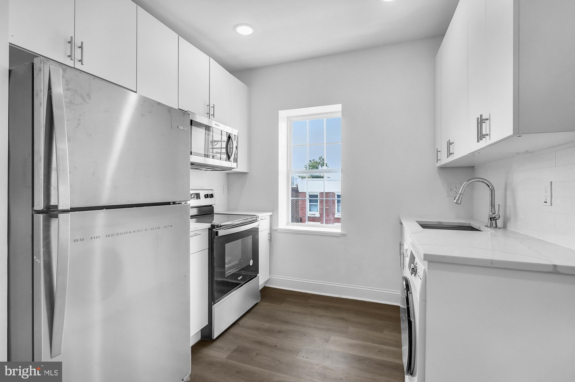 Available NOW: 2046 E Huntingdon St embraces a minimalist approach to city living in the heart of vibrant East Kensington. This professionally managed building offers six micro-units designed with simplicity and purpose in mind. Unit #3F is a 2 bedroom, 1 bathroom apartment on the third floor with abundant sunlight and a closet in both bedrooms. Each unit features ductless mini-split A/C systems, wood floors, recessed lighting, and clean finishes throughout. Open floor plans and modern fixtures create a bright and functional space, while keyless entry provides added security and ease. The efficiency kitchens are outfitted with white shaker cabinets and stainless steel appliances, offering both style and practicality. Contemporary bathrooms showcase floating vanities, medicine cabinets, and glass shower stalls with rain shower heads and detachable shower heads for a spa-like experience. Some units feature built-in Murphy beds, while others include combined washer/dryer combos for your convenience. At 2046 E Huntingdon St, function meets form in a space that keeps life simple and stress-free. Call for a tour today!
Lease Terms:
Generally, 1st month, 12th month, and 1 month security deposit due at, or prior to, lease signing. Other terms may be required by Landlord. $55 application fee per applicant. Cats and small dogs 35lbs and under are conditional on owner's approval and may require an additional fee, if accepted. (Generally, $500/dog and $250/cat). Strictly no pets over 35 lbs. Tenants responsible for: electricity, cable/internet, and flat monthly water fee ($35 for Studios, $60 for 2BRs). Landlord Requirements: Applicants to make *3x the rent in monthly gross income*, 2 paystubs, tax return must be submitted with all rental applications, credit history to be considered (i.e. no active collections), no evictions within the past 4 years, and must have a verifiable rental history with on-time rental payments. Exceptions to this criteria may exist under the law and will be considered.
