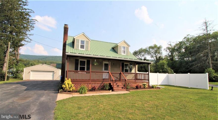 Simple and darling cape cod conveniently located 5 minutes from I-80! Featuring 3 beds & 2 baths among over 1,800 sqft! Spacious family room including private home office and eat in kitchen with deck access! Unfinished basement for ample storage as well as detached oversized 2 car garage! Enjoy watching sunsets or the sunrise from the covered front porch or deck looking over the large fenced in yard or warm up in the family room with the wood burning fireplace. Updates include: new shower in bathroom, mold remediation, new fencing, freshly painted, new electrical wiring in garage as well as garage door.