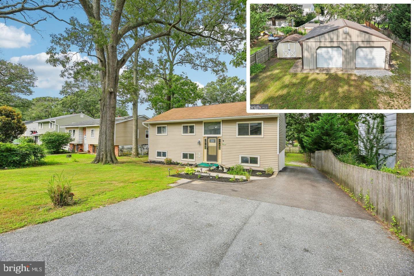 *OPEN HOUSE Sat. 8/23 12-2pm* Welcome to this beautifully maintained 4-bedroom, 2-bathroom home nestled in the highly desirable, water-privileged neighborhood of Cape St. Claire. Freshly painted throughout, this home offers a light-filled layout and a perfect blend of comfort, functionality, and access to sought-after community amenities. The main level features an inviting living room drenched in natural light, a well-appointed kitchen, a dedicated dining area, a full bathroom, and three spacious bedrooms. The fully finished lower level expands your living space with a large family room or sports den featuring a cozy wood-burning stove. The lower level also includes the fourth bedroom with walk-in closet, a second full bathroom, and a separate laundry room. Enjoy outdoor living in the generously sized backyard, or take advantage of the oversized detached garage—a rare find! Measuring 30'x32'x10', the garage offers space for up to three vehicles, boasts ample storage, and has two bay doors as well as a side entrance. The garage is equipped with electricity, and even its own wood-burning stove for working on winter projects. Additional features include a large driveway with room for multiple vehicles, a separate shed for storing yard equipment, and a water heater replaced in 2019. Residents of Cape St. Claire enjoy access to private beaches, a marina, boat ramp, pier, walking trails, playgrounds, and a clubhouse available for rent for special occasions. Conveniently located near I-97 and Route 50 for easy commuting, and close to local attractions like Bay Hills Golf Club and Sandy Point State Park. Don’t miss the opportunity to live in one of Annapolis' most coveted communities—schedule your private showing today!