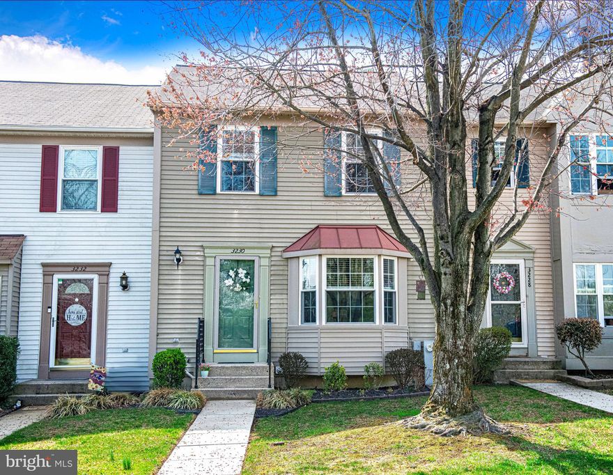 Charming 3-bedroom, 2.5-bathroom Colonial Townhome!  Welcome to this beautifully updated colonial townhome in the sought-after Box Hill community! Featuring luxury vinyl plank flooring throughout, a sunken living room for added charm, and a large bay window in the kitchen that has space for a table, this home is both stylish and functional. Enjoy the renovated bathrooms, new light fixtures, and ceiling fans, and a new deck perfect for outdoor entertaining. The finished basement offers additional living space with the potential to add a bathroom. Outside, you'll find a brick paver patio and a full privacy-fenced level yard—ideal for relaxation or gatherings. Conveniently located near shopping, dining, and major highways, this home offers both comfort and accessibility. Don’t miss out—schedule your showing today!