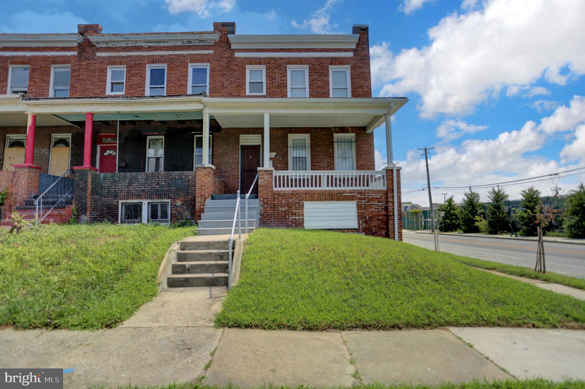 Welcome to this charming end of group, 2 unit porch front home. The first unit has an open concept living and dining room area, 3 large bedrooms, and a bathroom upstairs. A convenient fenced in backyard is off of the kitchen. The first floor features stylish LVP flooring, while the upper level is carpeted for added comfort. The second unit is in the lower level with a private side entrance, full kitchen, bathroom, and bedroom. Both are currently vacant. The first unit has rented for $1,400 and the lower level for $900, offering a lucrative investment opportunity. Nestled in a vibrant community, this home is close to a neighborhood grocery store, mall and other shopping opportunities. You’re also near Coppin State University, MICA, Johns Hopkins University, the Maryland Zoo, Druid Hill Park, The Mill on North and the Gwynn Falls Trail. With easy access to I-83, you’re a quick trip from downtown and Towson. Great opportunity to own this income producing property! Also listed as MDBA2173776