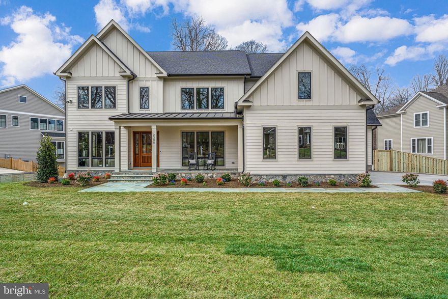 Extraordinary home on a private half acre lot, built by Jefferson Homes.   7800 finished square feet of living space with 7 bedrooms and  7.5 baths, backing to parkland in sought after Little Vienna Estates.   The elegant exterior features a mix of Hardie-Plank siding, stone and floor to ceiling Anderson 400 series windows to provide a transitional feel.  Interior finishes are clean and modern with natural oak hard wood floors, gourmet kitchen with large center island, quartz countertops, inset cabinetry, range hood and timeless design selections. Custom floor plan features large family room with views of the sprawling backyard, screened in porch with Anderson four panel sliding door,  sunny breakfast room, huge walk-in pantry with additional full-size refrigerator, main level bedroom and bath, private study.  Large mud room with built ins and sink. There are five bedrooms and five baths on upper level.  Primary suite has sitting room with walls of windows overlooking the tree tops.  Bright and sunny,  walkout lower level with rec room, game room, full wet bar, home theatre, gym and bedroom with full bath.  Three car garage with electric car chargers.  New six-foot fence in rear yard.  Madison High School.  Jefferson Homes has been building custom in Vienna for over 20 years and is known for attention to detail and high quality building materials. Enjoy the pride of ownership and confidence knowing that your new home was built by an experienced and respected custom builder.