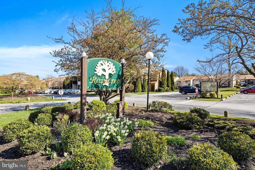 Welcome to 1108 Raintree Lane.   This light bright one bedroom one bath second floor end unit features brand new carpet and fresh paint.    A large living room that leads to a private deck, located off of the main living area.   In home washer and dryer units included with the sale.    This community is highly sought after, due to the care and maintenance that comes with ownership and features an onsite property management and maintenance crew. The condominium fee includes heat, community Swimming Pool, clubhouse for rent, trash and snow removal.  Come experience the Malvern Lifestyle, with weekly farmers markets.  Monument park and Battleground open spaces.  Stroll into town for the restaurants and annual parades or Third Thursday shopping events.  Malvern Borough is a vibrant thriving town that has something for everyone.    Please note:  Raintree Condominium is Owner Occupant Only.  Cats are allowed.  No truck or motorcycle parking in community.