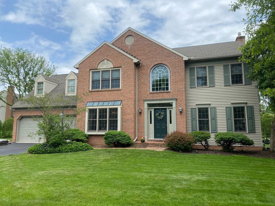 Nestled in the charming subdivision of The Ridings, this stunning Colonial-style home offers a perfect blend of modern comfort and classic elegance. With a major renovation completed in 2018, this residence boasts an impressive 2,699 square feet of living space, making it an ideal sanctuary for those seeking both style and functionality. Step inside to discover a warm and inviting interior, featuring a spacious open floor plan that seamlessly connects the family room and kitchen. The family room, adorned with a cozy gas fireplace, is perfect for gatherings or quiet evenings at home. The kitchen is a chef's delight, equipped with high-efficiency appliances including a self-cleaning oven, microwave, and dishwasher (new), ensuring meal prep is a breeze. Enjoy casual dining in the breakfast area or host formal dinners in the separate dining room, complete with elegant crystal chandelier and chair railings. The home offers four generously sized bedrooms, including a luxurious primary suite with a walk-in closet and a spa-like bathroom featuring a jetted tub and a walk-in shower. The exterior of the home is equally impressive, set on a spacious 0.52-acre lot that features beautifully landscaped front and rear yards. Enjoy outdoor living on the patio or porch, perfect for morning coffee or evening relaxation. The property also includes an oversized attached garage with ample storage space, along with a driveway that accommodates multiple vehicles. Located in a serene suburban setting, this home provides easy access to local amenities while maintaining a peaceful atmosphere. The neighborhood is known for its friendly community vibe, making it a wonderful place to call home. With energy-efficient, aluminum whapped windows and a well-maintained exterior, this property is not only beautiful but also practical. The combination of modern updates and classic charm makes this home a rare find. Don't miss the opportunity to make this exquisite residence your own, where comfort and style await at every turn.  WITH AN AHS HOME WARRANTY INCLUDED, THIS HOME IS PRICED TO SELL!