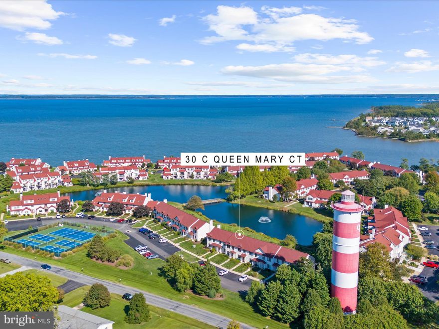 OPEN HOUSE SAT 11/1 11a-1p! Enjoy low-maintenance living in the desirable waterfront community of Queen’s Landing, offering scenic views and direct access to the Chester River via Northeast Bay. This beautifully updated home features expansive pond and fountain views the moment you walk in, along with a brand new kitchen showcasing shaker-style cabinetry, quartz countertops, and stainless steel appliances. Upstairs offers two spacious en-suite bedrooms, including a primary suite with vaulted ceilings. A laundry area with brand new washer and dryer is conveniently located between the bedrooms. Light-filled interior with large windows and a screened-in porch perfect for relaxing evenings. Community amenities include a private marina, heated outdoor pool, renovated clubhouse, fitness center, tennis/pickleball courts, indoor racquetball, kayak launch/storage, and waterfront walking trails. Lawn care, snow removal, and exterior maintenance included. A boater’s dream and peaceful retreat—schedule your showing today!