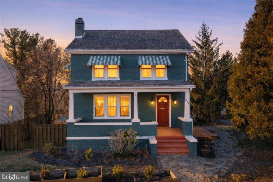 BE SURE TO WATCH THE VIDEO TOUR!  Welcome to 227 Miller Street — a home that instantly feels inviting. Recent improvements include new flooring in both upstairs and downstairs bathrooms (2025), new toilets in all bathrooms (2024), refreshed hardwood floors (2025), a professionally cleaned chimney (2025).  The back deck was replaced in 2024, and the home offers multiple outdoor spaces, including a deck off the right side and a grilling-friendly deck off the sunroom. A roofed storage shed matching the home adds even more functionality. Inside, the main level flows with ease: a bright living room, a welcoming dining area, and a sun-filled enclosed sunroom that naturally becomes a favorite retreat. The kitchen features all-new appliances, a new faucet, and convenient access to the pantry, where you’ll find a 2024 Bespoke 28.8-cu ft 4-Door Smart French Door refrigerator with Dual Ice Maker. Upstairs, you’ll find two comfortable bedrooms, a full bath, a bonus room, and a primary suite with a walk-in closet and its own laundry. The top floor offers a private loft-style bedroom with a full bath—ideal for guests, a teen suite, or a peaceful hideaway. The finished basement expands your options with a former bedroom space, a full bathroom, a heated workshop, an additional laundry area, and plenty of storage.
Outside, mature pines create a surprisingly serene backyard perfect for relaxing or hosting friends. Off-street parking is an added bonus, and tilt-wash double-hung windows throughout the home provide convenience and efficiency. A new water heater (2022) adds peace of mind. Just steps from Old Town’s shops, cafés, and community events, this home offers the perfect blend of space, warmth, and an effortlessly walkable lifestyle.