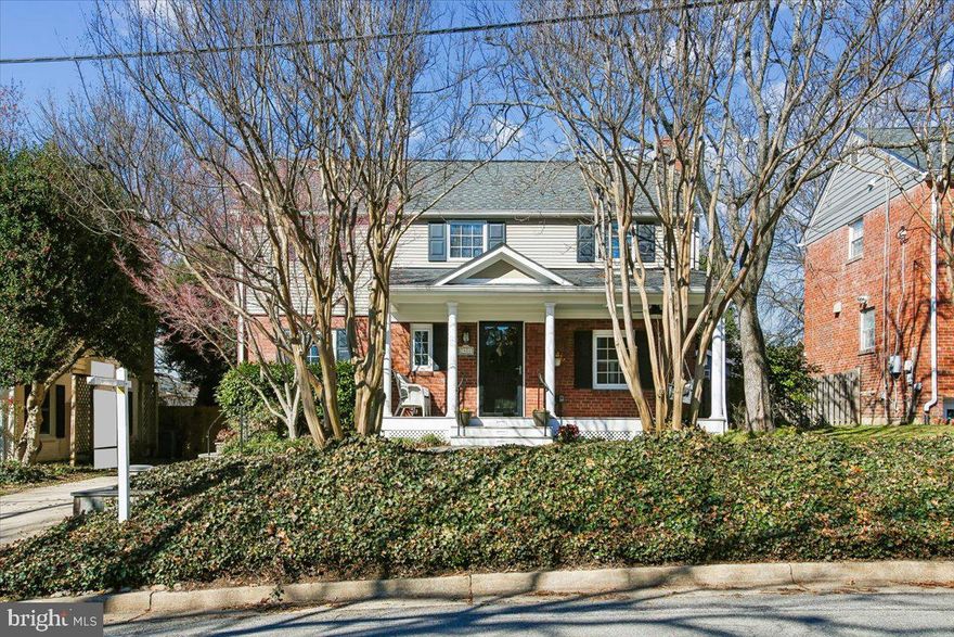 Super charming and ready for you in Braddock Heights! Updated in all the right places, this 3BD/2.5BA Colonial offers everything today's buyers seek. Starting off with a sweet front porch (2021) and swing, the main level highlight is the chef's kitchen with a La Cornu stove, 42-inch soft-close cabinets, Fisher Paykel dishwasher (2025) and separate eat-in area, hardwood floors, living room with gas fireplace (replaced 2021, serviced 2026) and extra reading nook, play or work from home space, formal dining room with new light fixture and half bath. The hardwood floors continue upstairs. The primary bedroom comes complete with an en-suite bath and shower stall, hook-up for a second washer/dryer and walk-in closet with organizers. Down the hall are two more bedrooms and full hall bathroom with tub shower. There's plenty of storage space in the basement, plus the washer/dryer and second refrigerator and freezer. The fully-fenced in backyard is a delight and entertainers' dream, complete with a slate patio, hot tub (as-is, 2019), pergola and awning, two sheds and plenty of room for gardening. Big ticket items have been taken care of: water heater, expansion tank and humidifier (2024), heat pump and ductwork in attic (2023),  front porch design, build, lighting and railing (2021), and HVAC and roof (2017); see Documents for complete list (more than $50K invested)!
Ideally located near George Mason Park (0.3 mi), Chinquapin Park and Recreation Center (0.9 mi), Del Ray's The Avenue and Saturday farmer's market (1 mi), Fairlington's Sunday farmers market (1.3 mi), Braddock metro (1.6 mi), Shirlington (1.8 mi) and less than 10 minutes to the Pentagon and Reagan airport. This one has it all. Welcome home!
