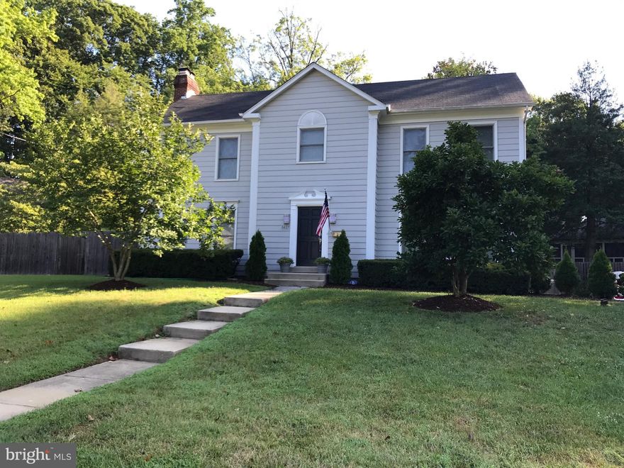 An inviting colonial in popular Springfield subdivision, schools are Wood Acres/Thomas Pyle/Walt Whitman Walking distance from Crescent trail.   The main level provides a living room, dining room, updated kitchen, & large family room w/fireplace & garden access. The upper level offers a spacious Master BR w/fireplace, en-suite bath, & lots of closet space.