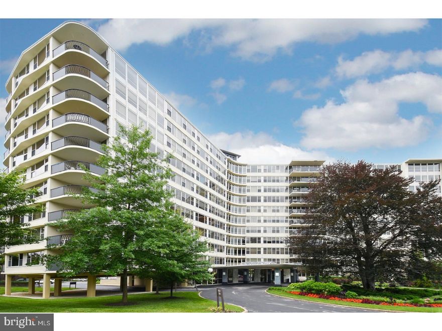 Bright and sunny completely updated 1 bedroom plus den, 1.5 bath corner unit in the coveted Sutton Terrace building. This apartment has floor to ceiling windows, hardwood floors and spacious balcony with incredible tree top views. Other highlights include welcoming foyer with coat closet, large living room open to the dining room, kitchen with stainless steel appliances, granite counter-tops, pantry and washer/dryer. The large master suite includes walk-in custom closet and 2nd closet with built-in shelving, beautiful bathroom with Durango marble tile and granite counter-top.  This unit comes with a small storage closet on the 7th floor and a second storage space in the basement. Sutton Terrace is a secure, full service building with 24 hour doorman, outdoor pool, tennis court, fitness center, library and entertainment room with a kitchen.  Conveniently located with easy access to all major highways, public transportation, shopping, restaurants and just minutes to center city.  There is a refundable move-in fee of $2500.  Tenant must stay 30 months in order to receive refund.   4 months Special Assessment for Capital Reserve Project is $57.00/month. Capital Reserve move-in  fee of $1946 (non-refundable).  Pool is $100 per member fee.  Plenty of outdoor parking.  If Garage space is available the fee is $120/mo.