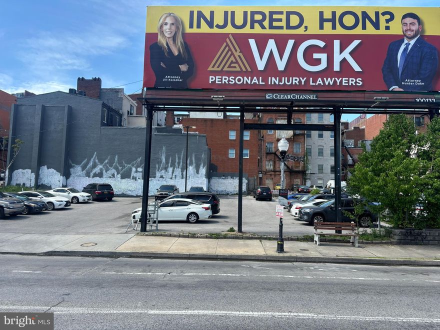 ONLINE AUCTION: This auction takes place on the Ashland Auction Group Website Bidding Platform. Bidding begins 04/30/2026 @ 10:00 AM. Bidding ends 05/04/2026 @ 11:00 AM. List Price is Suggested Opening Bid. Deposit: $25,000. To increase to 10% of the total purchase price within 48 hours. LOCATION! LOCATION! LOCATION! RARE OPPORTUNITY! 
Large Parking lot located in Downtown Baltimore City. Property is across from Mercy Medical Center. Nearby attractions include Lexington Market, CFG Bank Arena, National Aquarium, Baltimore Community Center, & all the nearby attractions in the Inner Harbor & Harbor East. Easy Access to Major Traffic Artery I-83.