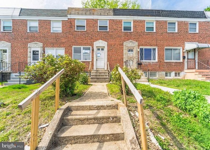 Great opportunity on this brick two-story townhome with Basement. It offers approximately 896 square feet of living space with 2 bedrooms and 1 bathroom. Built in 1956 many updates and repairs are needed to move in but has potential. Ceiling damages. Auction.