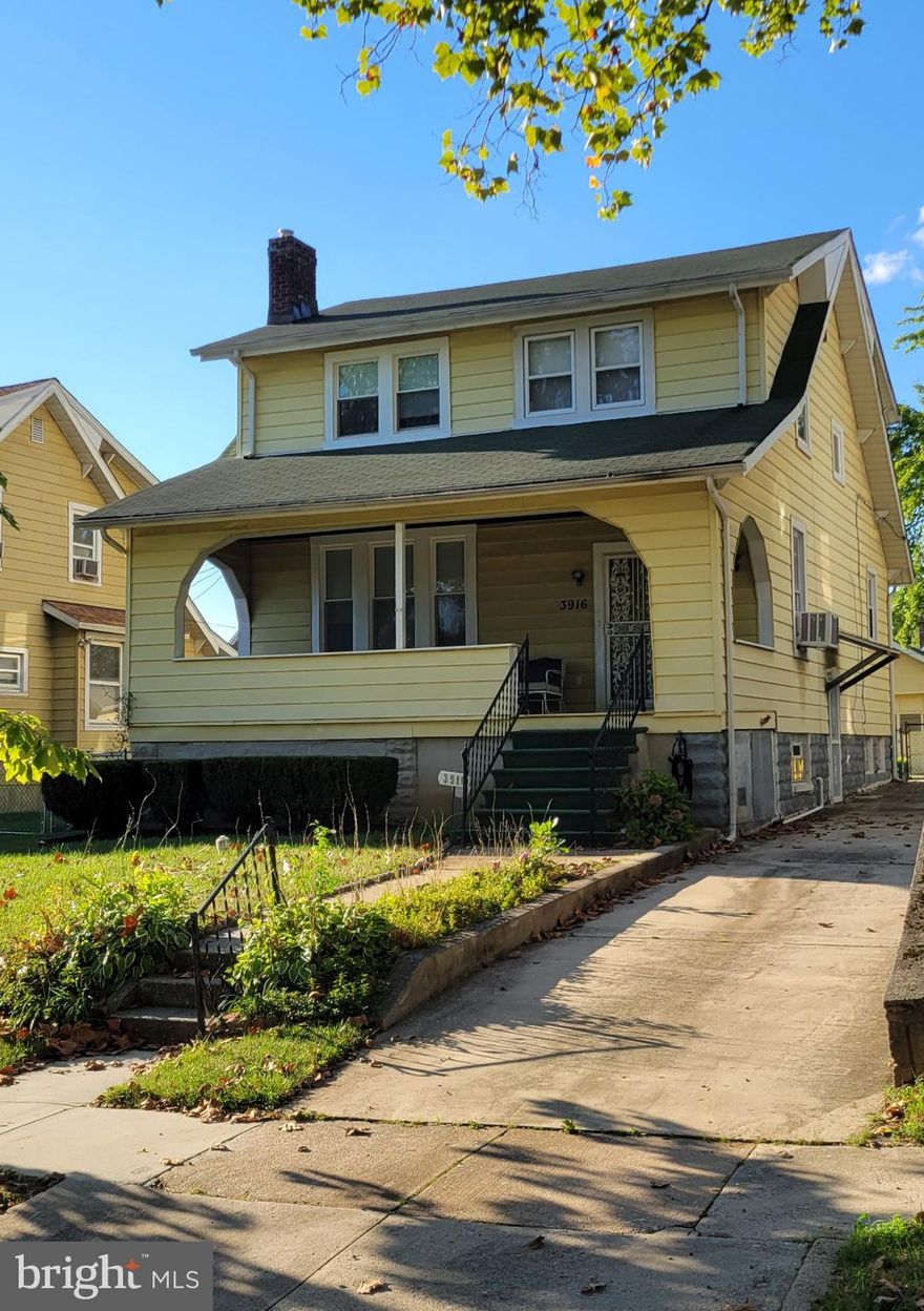 A spacious 2-story  porch front colonial that is well maintained structurally.  The home has over 2300 square feet with 3 bedrooms, 1 full bath, and 2 half baths. The property boasts a maintenance-free exterior and a large 4-car driveway that leads to a one-car garage.  The property has been in the family for numerous years and just needs updating to bring it up to today's standards.  You can use your imagination to make this home a beautiful home in a great homeowner neighborhood. The average sold price is $313,000 which makes this property a steal at this price. The furnishings are included in the sale. The property is being sold as-is. The seller prefers cash, hard money, or even financing such as FHA 203K or Fannie Mae Homestyle loan which provides rehab financing.  Furnishings are included in the sale. Highest and best by 5 PM Sept 29