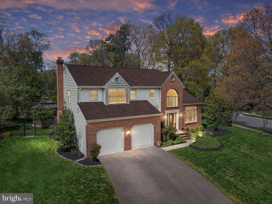 Welcome to this stunning and meticulously maintained colonial in the highly desirable Trinity Farms community of Severna Park. Situated on a beautifully landscaped corner lot, on almost a half of an acre, this 4-bedroom, 2.5-bath home offers timeless charm, modern updates, and an ideal layout for both everyday living and entertaining and is built with 2" x 6" construction with extra insulation.

From the moment you step through the front door, you're greeted by a dramatic two-story foyer and an abundance of natural light. To the right, a sun-filled living room with soaring vaulted ceilings creates a welcoming first impression. Adjacent to the living room is a formal dining room, perfectly sized for family dinners and holiday gatherings. A convenient powder room is also located on the main level.

The heart of the home is the spacious gourmet kitchen, featuring ample counter space, abundant cabinetry including pantry-style storage, and a layout that flows seamlessly into the family room. The family room is warm and inviting, with a wood-burning masonry fireplace equipped with a Heatilator for added comfort. Sliding doors lead from the family room to the incredible outdoor living space—a true backyard oasis. Enjoy the large, custom-built deck with a charming screened-in gazebo with fan and light, a retractable Sun Seeker awning for shade, a built-in hot tub for relaxing evenings, and a beautiful yard surrounded by lush, professional landscaping.

Upstairs, you'll find three generously sized secondary bedrooms and a full hall bath. The spacious primary suite is a true retreat, offering a large ensuite bath complete with a soaking tub, separate walk-in shower, and dual vanities. A whole-house fan provides additional energy efficiency and comfort during the milder months.

The finished lower level offers flexible space perfect for entertaining, hobbies, or a game room. A built-in bar and pool table (which conveys) make this an ideal spot to host guests. There’s also an unfinished area providing plenty of storage and room for a workshop or home gym.  Wired for portable generator.

Additional features include:  2-car attached garage, and tasteful updates throughout the home. Major system updates include HVAC (2015) and architectural shingle roof (2012), ensuring peace of mind for years to come.

This home is located in the voluntary Cypress Improvement Association ($75/year), which affords you water access, with a pier, picnic area and swimming area, located at the end of Cypress Creek Rd.

Located just minutes from top-rated Severna Park schools, parks, shopping, and restaurants, with easy access to major commuter routes leading to Washington D.C., Baltimore, Fort Meade, NSA, the U.S. Naval Academy, and Downtown Annapolis.

This home truly offers the best of both comfort and convenience—don’t miss your opportunity to make it yours. Schedule your private tour today!