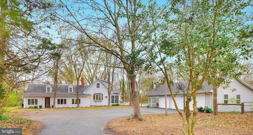 Just minutes from the heart of Easton is an absolutely charming English Cottage that has 4 beds and 3 full baths which is set upon 9.88 blissful acres. The in-ground pool and large patio are the perfect spot to entertain guests and enjoy the pastoral views. The 3-car garage and shop are great for projects storage and car enthusiast. The wooded trails are perfect for enjoying a nature walk and the horse enthusiast will appreciate the 3 Paddocks, and how each paddock can independently access the lovely run-in shed. Located only 8 minutes from Easton's Top-Tier Restaurants, and just a little over 20 minutes to either Oxford or Saint Michaels. Do Not Enter Driveway without an Appointment as Dogs & Horses are located at the property.