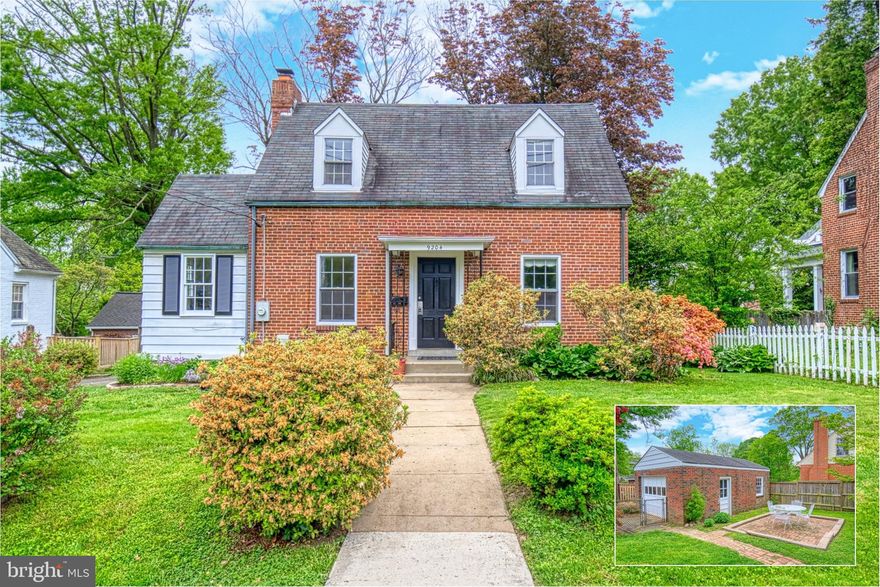 Charming Highland View Cape Cod, just blocks from one of the new Purple Line stations, boasts 3 Bedrooms, 2 Full Baths on 3 finished levels, a cozy Den with new carpet and a large, detached, 1-car Garage. Gas fireplace with mantle is flanked by twin built-in shelves. Flat, fenced rear yard (partial walk-up from lower level) with great space for play or al fresco dining. Fully finished lower level has daylight windows (proper egress in Bedroom) was completed in 2016 to include new flooring, lighting, new drywall, wiring, insulation & closets along with a new bathroom / laundry area with new floors, plumbing, fixtures and a replacement clothes washer. Antique barn doors hide the utility area. Abundant with character, this home also features recently refinished hardwood floors and fresh paint throughout -- it is truly move-in ready. Driveway conveys strictly in "AS IS," condition.