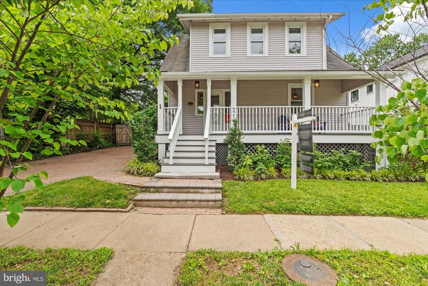 Welcome to 213 Ashby Street! A gorgeously updated, expanded bungalow in the sought-after Del Ray neighborhood. Situated on an oversized lot, this 4 bed, 2 bath home has great entertaining spaces, renovated kitchen and bathrooms and so much more! Park in the long, brick driveway and step onto the charming front porch - the perfect spot for sipping lemonade on warm, spring days! Enter into the foyer, which flows into the large living room. With ample space for movie nights, hosting family gatherings or enjoying coffee on quiet mornings, the living room is a fabulous gathering place. The foyer area can easily accommodate additional seating or could be used as an office area. Just beyond, the separate dining room has room for at least 10- great for holiday dinners and everyday meals! To the right you will find a main-level bedroom, which could also be used as an office or playroom. The kitchen is located at the rear of the home and features stainless appliances, updated countertops and lighting and great storage space! A seating area at the counter is perfect for entertaining, and a breakfast area makes meals on-the-go convenient. Just off the kitchen are French doors leading to the expansive deck and private backyard. Work from home on sunny afternoons, host summer BBQs or winter fire-pit nights - in this yard, the opportunities are endless! Mature landscaping, beautiful grass and a level lot make the yard ideal. A large shed provides great storage for bikes, yard equipment and more. Back inside, a full bathroom and laundry room/utility room round out the first floor. Head upstairs to three bedrooms and one full bathroom. With special touches including a custom closet, attic space under the eaves and built-ins, storage is a breeze. The oversized bathroom features crisp tile, an updated vanity and lighting and boasts a bathtub plus a separate walk-in shower. You will love living in Del Ray - walk to shops, restaurants, fitness studios and so much more. Enjoy festivals like Art on the Avenue and Taste of Del Ray, outdoor movie nights, the Halloween Parade and more. 213 Ashby Street is truly a commuter's dream - just a half mile to the Metro and a half block to the DASH bus stop, easy access to the GW Parkway and I-395 and minutes to Reagan National Airport.  Outdoor enthusiasts will enjoy the close proximity Four Mile Park with easy access to the Mount Vernon bike trail! Updates include: Crawl space encapsulation 2019, structural beam 2019, new sewer main line 2021, HVAC 2022, Trex front porch, whole house generator 2022, new gas line, updated electrical panel, professional landscaping, including a rainwater management 2021, paint and lighting 2025.
