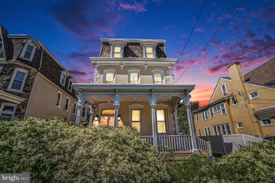 Beautiful & enchanting Victorian home over 3,000 sq.  ft. of living space, covered front porch, large fenced in yard, and driveway is available for new owners! This  isn’t your typical home, the original and aesthetic woodwork from the staircases, accent walls, extra large pocket wooden doors, high ceilings, beaming wood floors, can be used as 4-5 bedroom home and third floor can be used as an in law suite.
