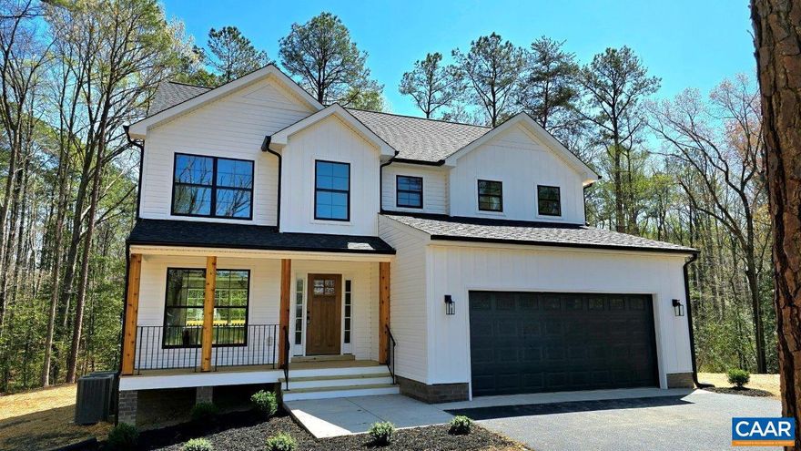 Large Homesites available now @ BYRD MILL RUN!! Just 5 miles from I64 w/ easy commute to Cville or Short Pump. This lot features the Hudson plan with Gorgeous Views from the porch. Additional options include Siding Upgrades, Wide Window Trim, & Craftsman Style Front Door. Additional highlights include Primary Suite w/ Tile Shower, Transom Window, & Double Vanity, main level Laminate Floors, Oak Stairs w/ Craftsman Rails, Gourmet Kitchen w/ wall mounted microwave & 2nd oven, 42" Wall Cabinets, Quartz Counters, Island w/ Pendant Lights, Pantry, Upgraded Stainless Appliances & vented Range Hood, Extra Windows in Great Room & Living Room, Gas Fireplace, Spacious Deck, Mud Room, Pull Down Attic Stairs, & 2-Zone HVAC. 3BR Septic designed for 6 occupants. Contact Agent for available closing cost incentives!