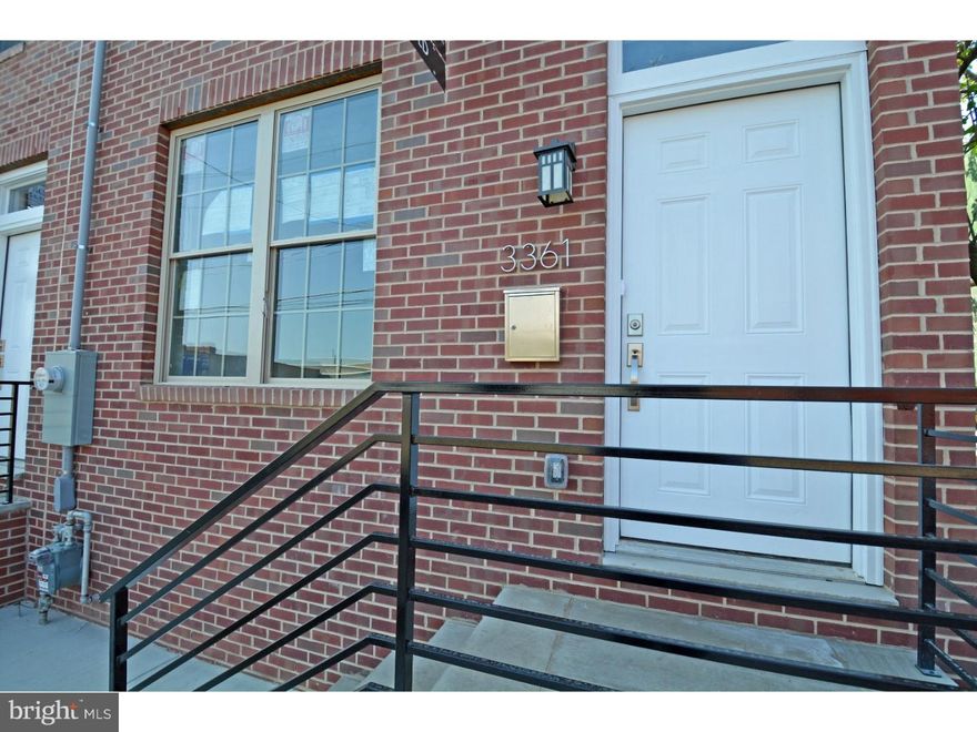New Construction - Port Richmond with 10YR Tax Abatement Applied. These homes will be available and completed in 2017 - where else in Philadelphia can you find a brand new home for what's being offered here. Large open floor living plan on the first floor to encourage entertaining and cooking. The kitchen will be loaded with top quality SS Appliances, Granite countertops and solid wood cabinets. Walk out the rear door to the large rear 12'x17.5' patio for your grilling and outdoor dining experiences. We will be including a full finished basement that can be outfitted for a media room or general game room which will also include a powder room along side your mechanical and storage closets. Head up to the second floor where you'll find two bedrooms large enough to fit king sized beds into them, full sized hallway bathroom and laundry room designed for side by side washer and dryer. Now let's take the stairs to the third floor to the master or owner's suite that includes a large walk in closet and beautiful master bathroom with custom glass enclosed shower. As well as the master suite you will discover we have created a study/den/workspace in the rear of the home that has space for you to add on a wetbar system (for an extra cost) when you're entertaining on your new fiberglass roof top deck. PHOTOS OF THE FINISHED HOME ARE OF ANOTHER HOME AND WHAT THE BUILDER INTENDS THE ADVERTISED HOME TO LOOK LIKE)**