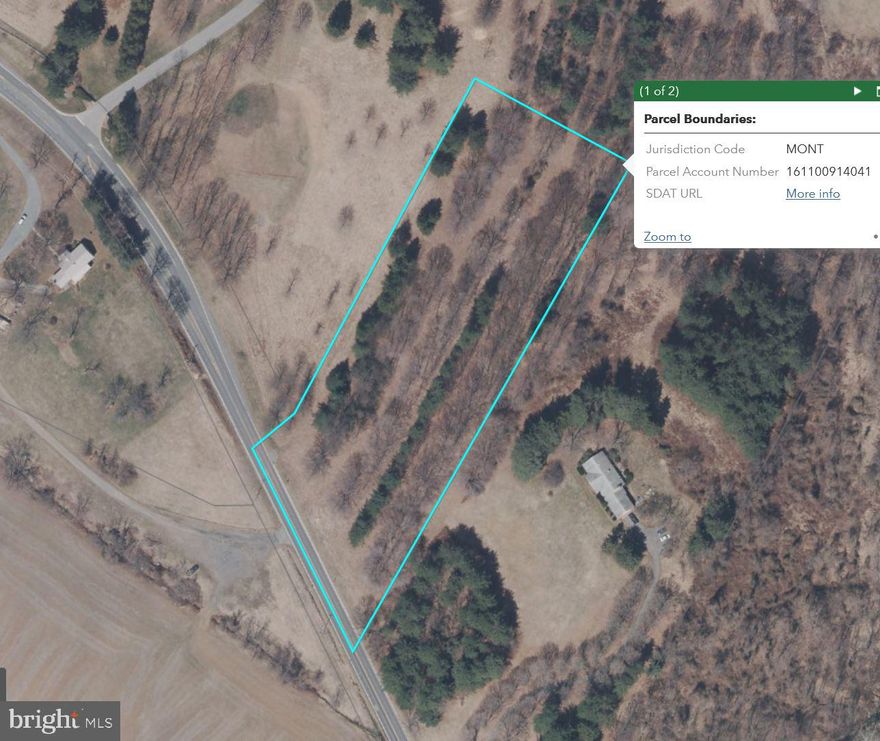 5 acres of beautiful forest with State Route 28 road frontage. Property was a tree nursery and now has beautiful lines of mature trees. On the property is an ideal location for a future home site. Many opportunities for purchaser. Property is contiguous with four streams golf course. Located in the Poolesville School District.