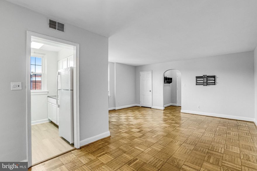 Welcome home to this sun-soaked top-floor corner unit offering over 660 square feet of living space! This freshly painted one-bedroom features a bright, open living room with brand-new kitchen flooring, plus a new refrigerator and dishwasher ready for the next resident to enjoy. With three large closets, storage will never be an issue.

The community offers a lush, garden-style courtyard, on-site laundry in the basement, and the convenience of one resident parking pass plus an additional visitor pass. This pet-friendly unit is perfect for those who want both comfort and practicality.

Location is everything: just over a mile to Ballston Metro and Ballston Quarter’s dining, shopping, and entertainment. Quick access to I-395, I-66, Route 50, Columbia Pike, and Amazon HQ2 makes commuting a breeze, while Harris Teeter and Giant are just minutes away. Available for move-in starting 9/15—don’t miss this opportunity!