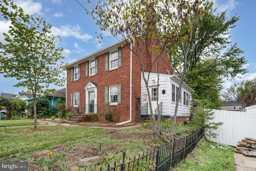 Location, Location, Location!  BACK ON MARKET DUE TO NO FAULT OF SELLER - BUYER'S FINANCING FELL THROUGH.
This stately brick Colonial home is situated in one of Fredericksburg's most sought-after locations—just steps from the University of Mary Washington and within walking distance to Historic Downtown Fredericksburg, restaurants, shops, parks, places of worship, the bus station and is less than 1.5 miles from the train station for easy commuting.
Filled with character and charm, this two-story home with a full basement offers endless potential for a buyer with excellent visions. Inside, you'll find original solid hardwood floors and classic French doors throughout.  The main level features a formal living room with a brick gas fireplace and a built-in niche—perfect for displaying your favorite art.  It also has multiple flexible spaces, including a room with crown molding and chair rail that could serve as a formal dining room, office, study, or even a main-level bedroom.  This room is adjacent to an unfinished full bathroom, which is ready for your customization.
The galley-style kitchen includes wood cabinetry, tile flooring, and a greenhouse window extension—ideal for plant lovers. Adjacent to the kitchen is a spacious gathering room, perfect for casual or formal dining with friends and family, or could even be used as a den.  The windows and doors are wired for a future security system adding extra security and peace of mind.  Off this room is a sunroom with tile flooring and abundant windows which offers a cozy space for reading, relaxing, or crafting.  
Upstairs, you’ll find four generously sized bedrooms, a full bath, and a linen closet. Each bedroom boasts multiple windows for added natural light and built-in shelving with glass doors that are ready for your books or collectables. Access the large attic via pull-down stairs from the 2nd level.  It's the perfect storage place with plywood flooring, an attic fan, rods for hanging items, electrical and even offers great potential for finishing into additional living space.  The full unfinished basement includes a laundry room with utility sink, workbench, and two additional rooms perfect for a future home gym, hobby space, theater room, or play area—the possibilities are endless!
Outside, enjoy the privacy of a fully fenced backyard with mature trees to include a peach tree, plus a generous sized deck which is ready to be resurfaced for outdoor entertaining. A charming shed with two entrances provides ample storage or could be transformed into a man cave, she-shed, or playhouse.
This is your opportunity to own a home in the Charming City of Fredericksburg for a price that allows you to bring your personal vision to life. With some TLC, this as-is gem can shine once again—don't miss your chance to make it your own!