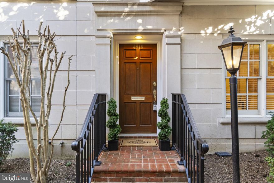 Coveted end unit and rarely available townhome in City Townes of Edgemoor is a beautiful four-story  property with an elevator to all four floors and a two-car garage. Four bedrooms and four bathrooms one block to Bethesda Metro in the heart of Downtown Bethesda. This beautiful home features hardwood floors, plantation shutters, primary ensuite on upper level I with a large laundry room. 
• Professionally color-coordinated brick and “Arriscraft stone” exteriors
• Elegant Brick Pavers on the walkway and driveway
• 10-foot ceilings throughout main level; 9′ in most bedrooms
• Hardwood flooring throughout first floor living areas
• New carpet on main floor and fourth floor.
• Oversized ceramic tile Entry Foyer
• Oak-stained handrails with white balusters
• Separate laundry area on Primary Bedroom Level
• State of the art Gourmet kitchen
• Polished brass door levers and hardware
• Walk-in closets in Primary ensuite Bedroom
• Bedroom and bathroom on Entry level
 Exterior Features at City Townes of Edgemoor
• Copper gutters and downspouts
• Designer coordinated brick, stone, and trim colors
• Professionally designed landscaping
• Federal style light fixtures at garage and entry door
• Solid mahogany entry door
• Federal style aluminum clad double hung wood windows with tilt features and screens
• Weather resistant electrical outlets & frost proof hose bib in the rear
• Slate and architectural grade roof shingles. New copper flashing on roof.
An unparalleled address, no other location offers so much, so close-by. Everything from gourmet markets, Metrorail, and the Mariott HQ & Hotel, to parks, the library and the post office are all just steps away. And your choices go well beyond expected services and basic conveniences. The surrounding streets are filled with colorful new restaurants and casual outdoor cafes, fashion and gift boutiques, multi-screen cinemas and live-music clubs. This is suburban luxury and cosmopolitan lifestyle like nowhere else in the metropoitan area. This is the City Townes of Edgemoor.