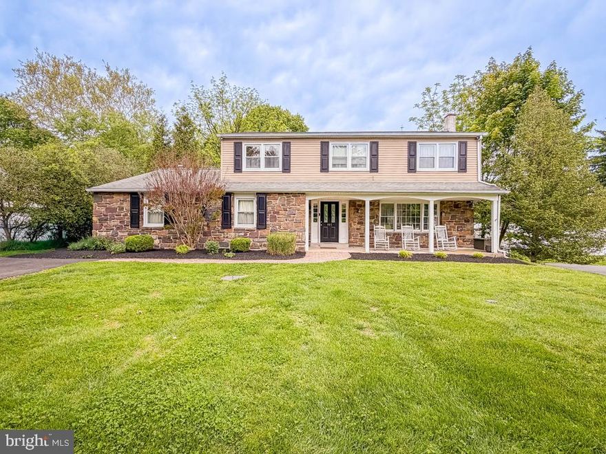 Discover the perfect blend of classic charm and modern convenience in this stunning Colonial home located in the desirable Spring Garden Mill community of Northampton Twp. Extensively renovated and continuously updated, this home features new HVAC, water heater, well pump and pressure tank (2025), new stainless steel appliances (2024), renovated hall bathroom (2022), updated laundry room and  finished basement with full bath (2021), "Harrison" full-house generator (2017). This home boasts an impressive 2,706 square feet of finished living space and another 700 square feet in the finished basement. Step inside to find a beautifully designed interior featuring a harmonious mix of hardwood, ceramic tile, and plush carpeting. The large living room opens to the dining room perfect for formal dinners. The spacious kitchen is equipped with stainless steel appliances and is freshly painted. The sunny breakfast room  flows into the family room offering an open-concept feel. The main floor laundry adds convenience to your daily routine, while recessed lighting and ceiling fans throughout the home provide both style and comfort. Upstairs you will find the main bedroom complete with a newer designer bath with walk-in shower.  There are an additional FOUR bedrooms, one of which has been turned into a dream closet and a remodeled hall bathroom that complete the second floor. Outside, the 0.63-acre lot is an entertainer's dream, featuring two patios, one which is covered offering protection from the elements and the other with a built-in fire pit! Newer vinyl fencing and landscaping. There is an oversized, easy-access turn-around driveway. Located just steps from Tyler State Park in the top-rated Council Rock School District—where the bus stops right at your driveway!  Just minutes to downtown Newtown where you will find an abundance of shopping, dining and community activities. This exceptional property is not just a house; it's a place to create lasting memories. Don't miss the opportunity to make this dream home yours!