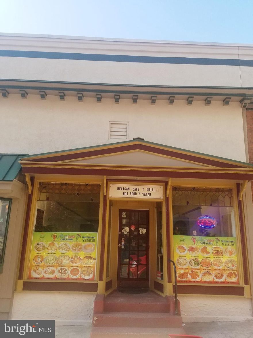 Opportunity to purchase a running and operating downtown Restaurant! Mexican Cafe and Grill currently operates at 16 N. 6th St  right off Penn St and across from professional and County buildings. Continue to run this business and take over the Kitchen! You can also bring a new Menu and Cuisine and start cooking from day one. All restaurant equipment, appliances, and furniture are included in the sale.