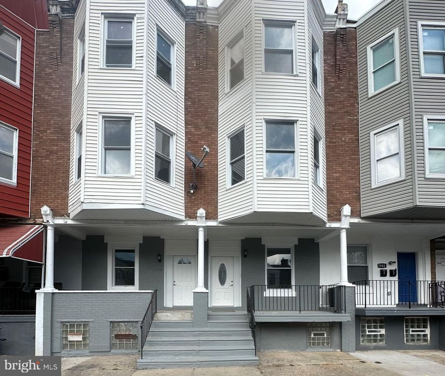 Legal Duplex. Fully Rented. 1st Floor 2 br/1 ba unit with $1610 monthly rent (mostly paid by City). 2nd floor 3 br/2 ba unit with section 8 tenant at $2000 monthly rent. Total Monthly Income (mostly gov't paid) of $3,610.00. Remodeled from top to bottom 2 years ago. New HVAC, New Electric, New Plumbing, New Kitchens/Baths/etc. Don't delay in buying this cash cow that will make you money on day 1. 

Also available is an identical property next door at 5845 Crittenden Street. That property is currently being leased up. 

Owner is a PA licensed Real Estate Agent and Attorney.