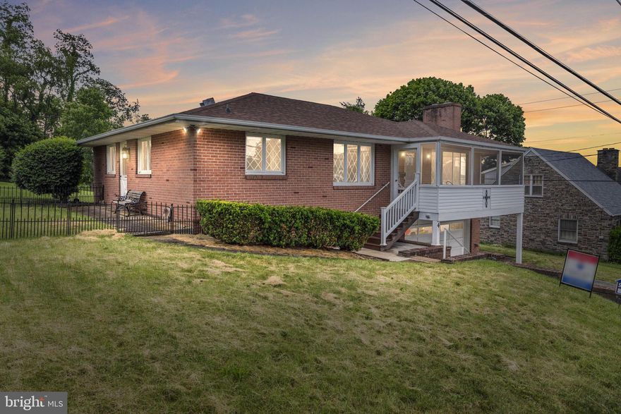 Welcome to 4 Barnard Place! This home has been meticulously maintained. This brick home offers an upper screened in porch and lower garage entrance into the home. As you enter the home you have a large living room boasting a ton of natural light through the bay window. The kitchen and dining area is to the left of the living room. The kitchen offers plenty of space and has an entrance to the side yard. Next to the kitchen, you have a main level laundry area with a extra sink and storage. Across from the front door, you have 2 large bedrooms and 2 full bathroom. Downstairs you have a basement that offers ample storage. Outside you have a nice sized yard, driveway, and garage parking. This home is ready for your touches! Conveniently located to all downtown and major routes, you will NOT want to pass this on by!