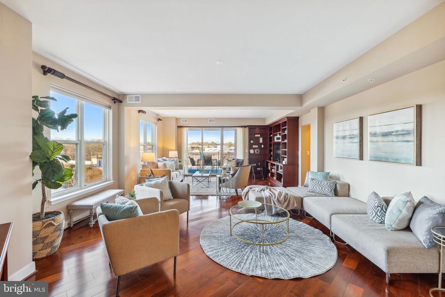 Experience the epitome of luxury in the heart of Park Potomac! Gorgeous and oversized 2 bedroom + office, 2.5 bathroom condo. Spacious 2,193 square ft open floorplan with marble and hardwood floors throughout. Walls of oversized windows bring in tons of natural light. Expansive kitchen boasts high-end stainless-steel Viking and Bosch appliances, Sub-Zero refrigerator, and granite countertops. Sprawling bright living room with sliding glass doors that lead to sizeable covered terrace, facing Northwest. Custom built-ins and oversized organized closets and storage. Beautiful marble bathrooms, with whirlpool tub in primary. Private second bedroom suite on opposite side of condo, close to in-unit laundry room with additional entry door into condo.

Two (2) HVAC systems for zoned temperatures. Three (3) garage parking spaces. Secure extra storage room. Building amenities include 24/7 front desk concierge with secure entryway, 2 Guest Suites, Fitness Center with state-of-the-art equipment, Club Room with fireplace, wet bar, catering kitchen and dining/conference room, Board Room, Pool, Courtyard with BBQ Grill, and Complimentary Shuttle to White Flint/North Bethesda Metro stop. Steps away from Harris Teeter and wonderful shops and restaurants. Easy access to 270. This won’t last long!

 ***Offers due, Tues, Feb 13th, at noon.***

***Professional photos will be uploaded closer to Active date.***